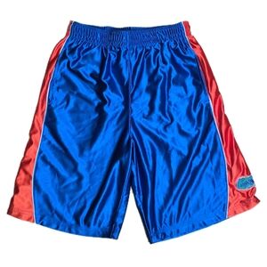 Vtg Florida Gators Basketball Shorts Satin Feel Men's M Blue Orange Mesh Lined